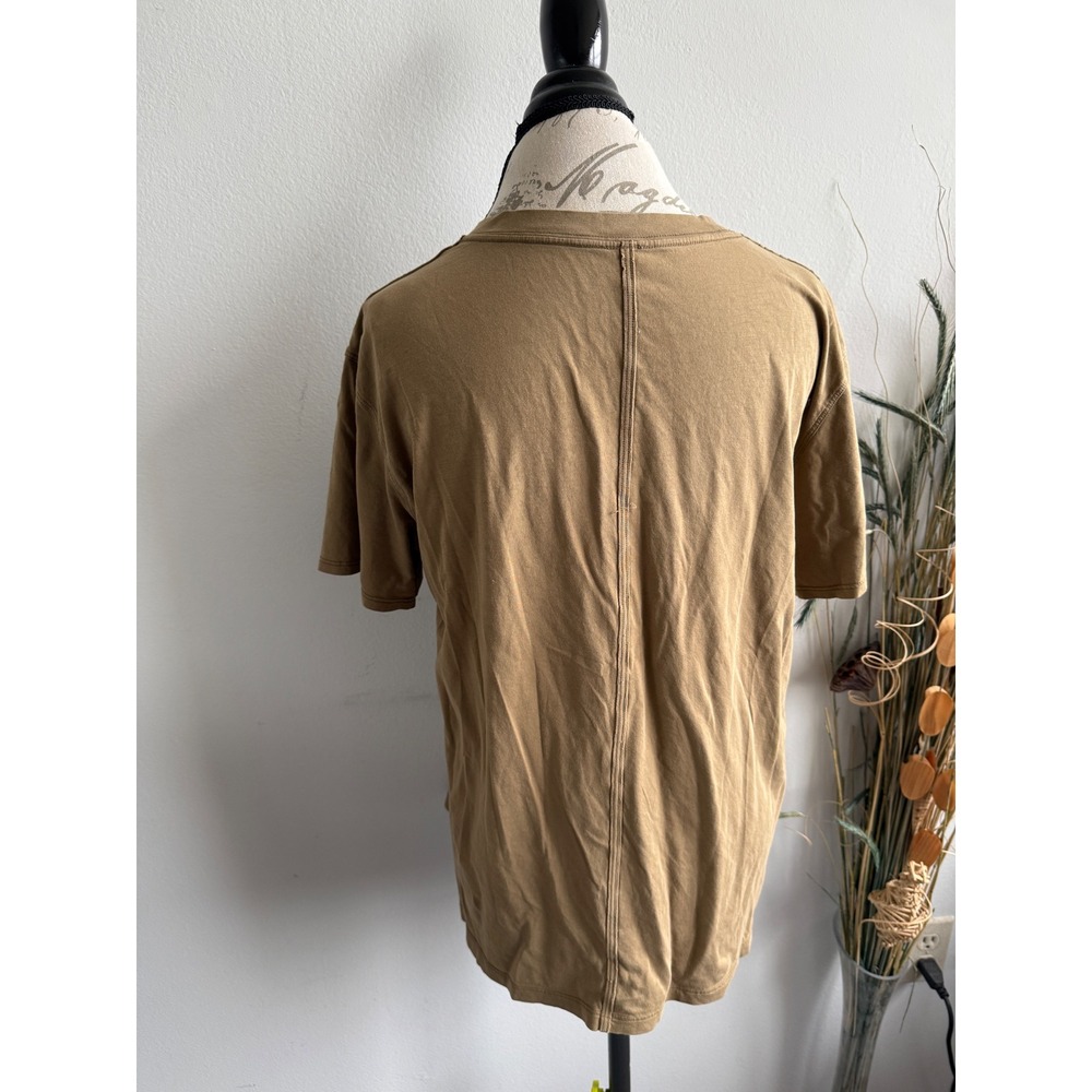 Lululemon All Yours Tee Tan Khaki Short Sleeve Crew Neck Relaxed T-Shirt 2982 - Picture 1 of 7
